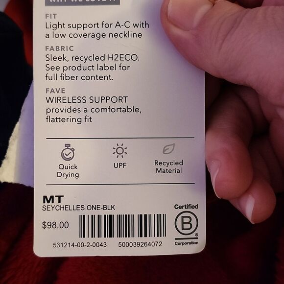 Athleta Black Seychelles One Piece Swimsuit - New - Picture 7 of 7